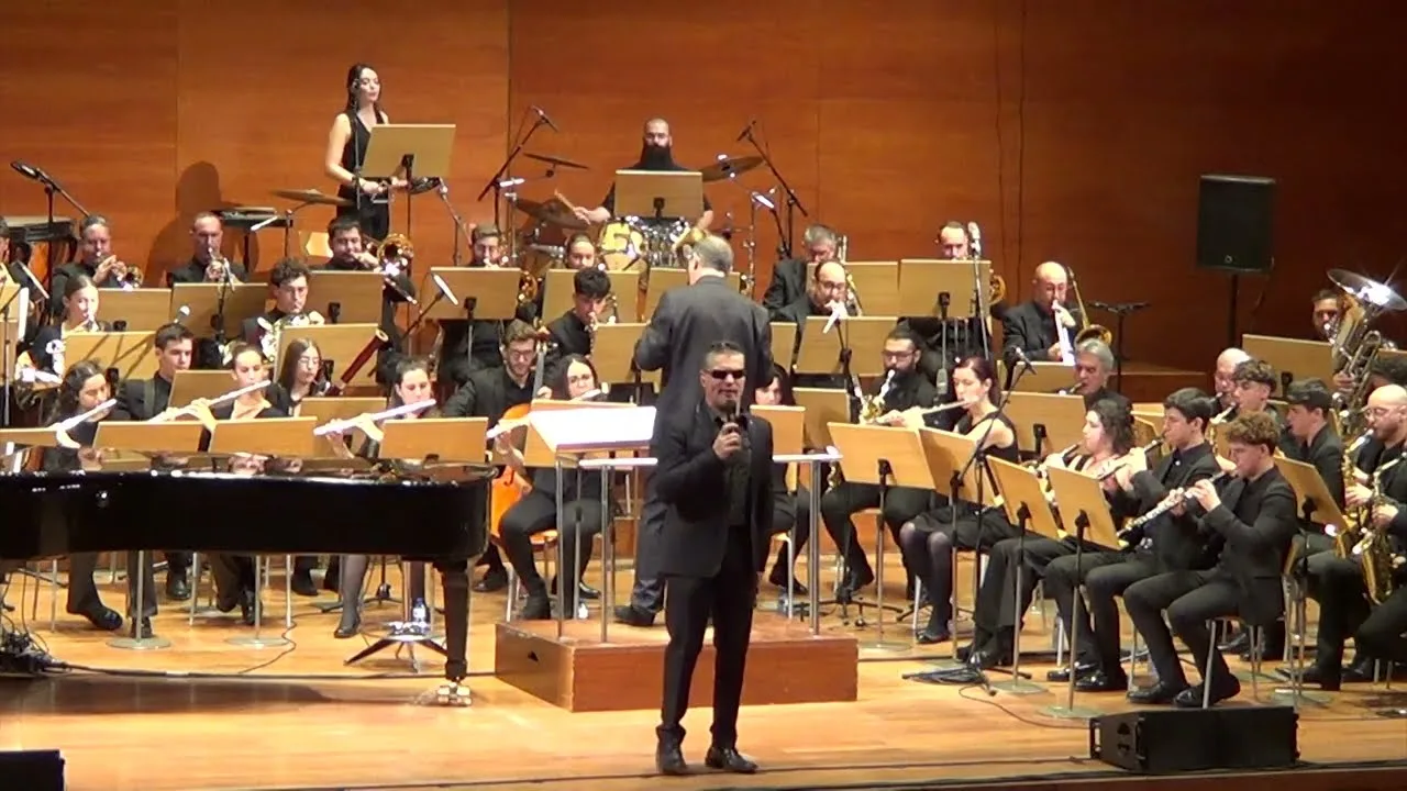 Serafín Zubiri y la Banda Municipal de Bilbao