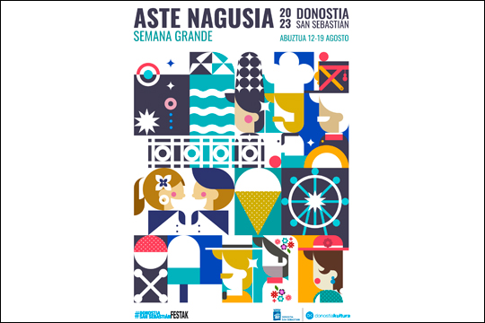 Programa de hoy Viernes 18 en la Aste Nagusia de San Sebastián