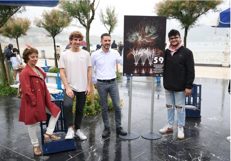 Grandes clásicos y un guiño cinéfilo en el concurso de fuegos artificiales de la Aste Nagusia de San Sebastián